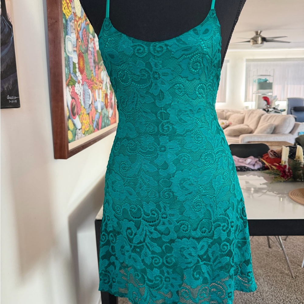 Ella Bella Lace Green Dress
